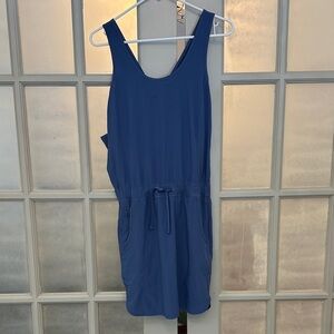 Patagonia Blue Sleeveless Drawstring Dress